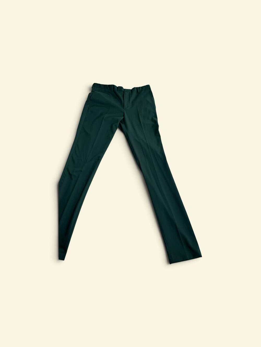Boohooman Tailored Regular Fit Trousers in Dark Green